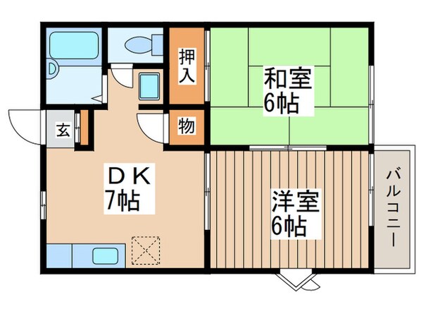 ルナハイツの物件間取画像